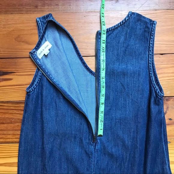 Cloth & Stone Asymmetrical Denim Dress, EUC, S - Picture 12 of 13